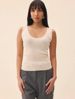 Knitted Tank Top Ivory