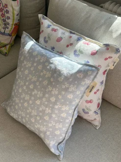 Linen Cushion Cover Summer Berries