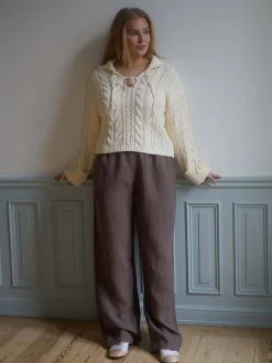 Linen Pants Brown