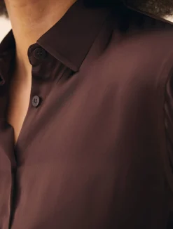 Little Viscose Shirt Dark Mocha