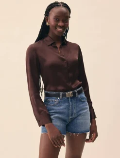 Little Viscose Shirt Dark Mocha