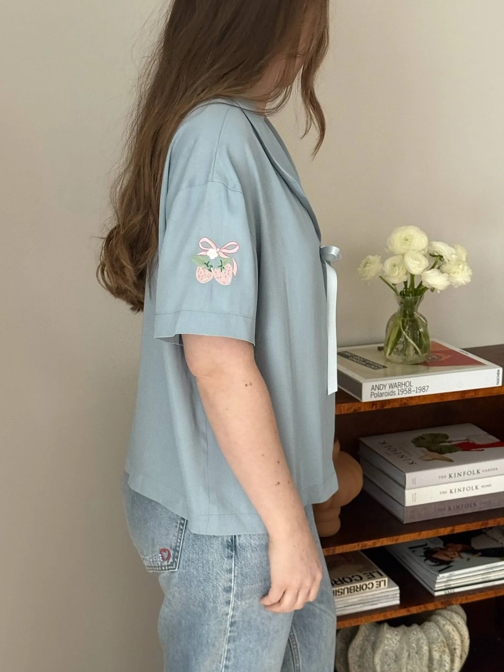 Loves Me Knot Top Dove Blue