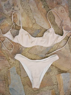 Matilda Satin Top Sand Castle
