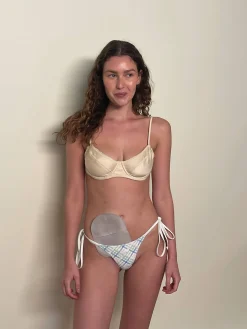 Matilda Satin Top Sand Castle