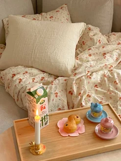 Muslin Duvet Cover - Single Fruit