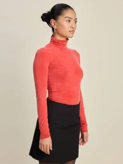 Occasion Turtleneck Top Red