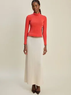 Occasion Turtleneck Top Red