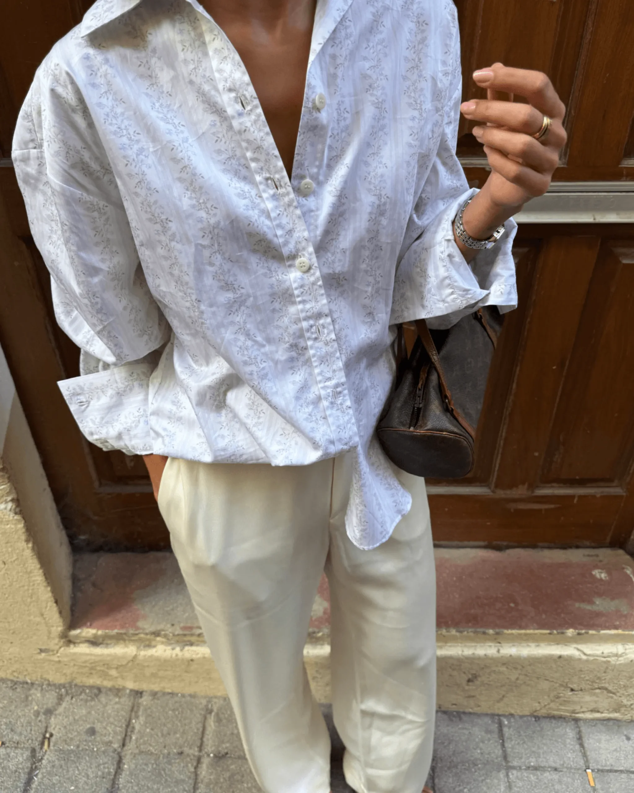 Poplin Classic Shirt Lilac Dreams