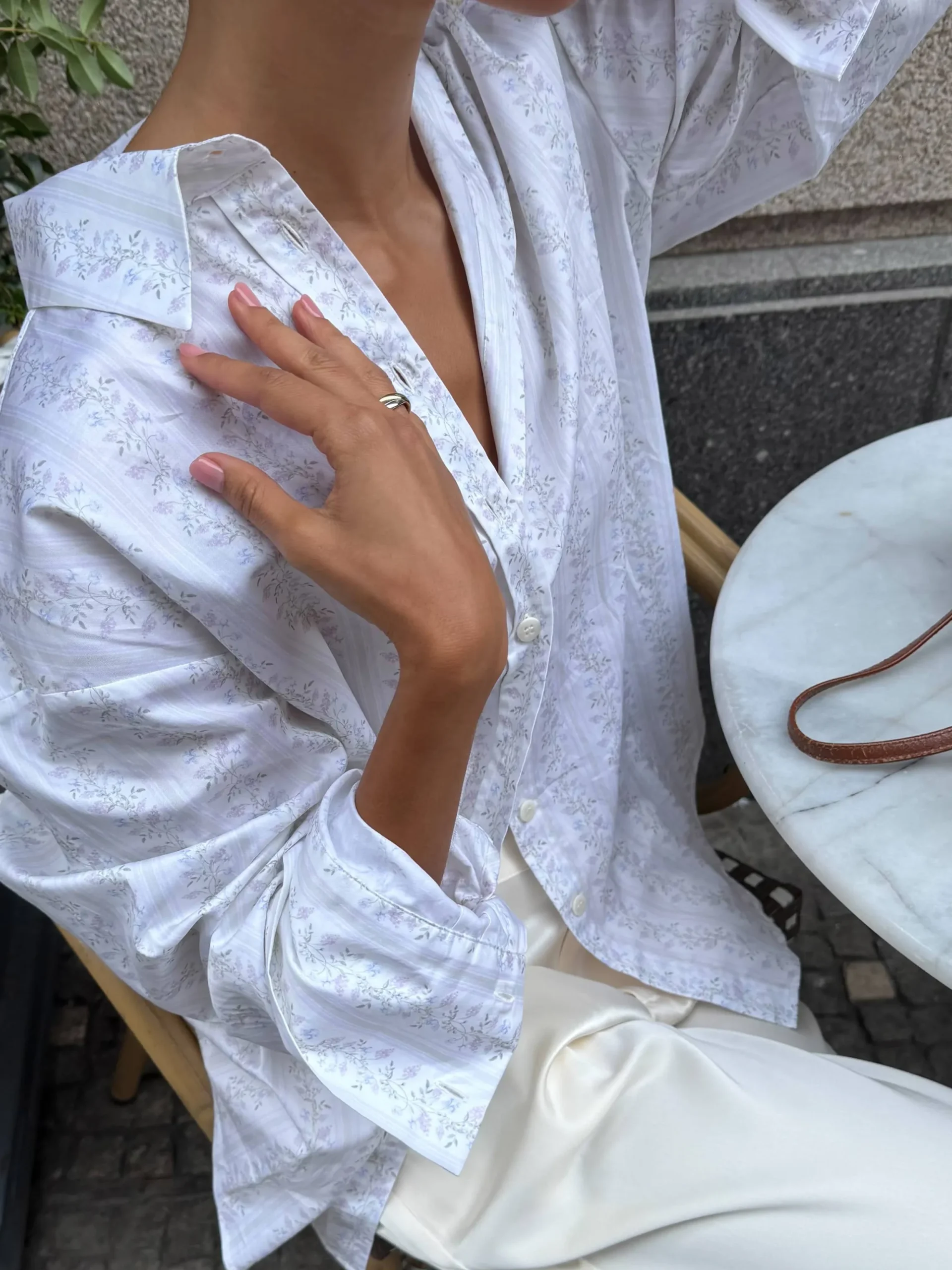 Poplin Classic Shirt Lilac Dreams