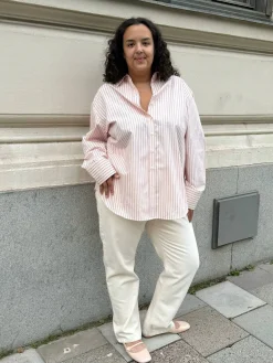 Poplin Classic Shirt Pink Stripe