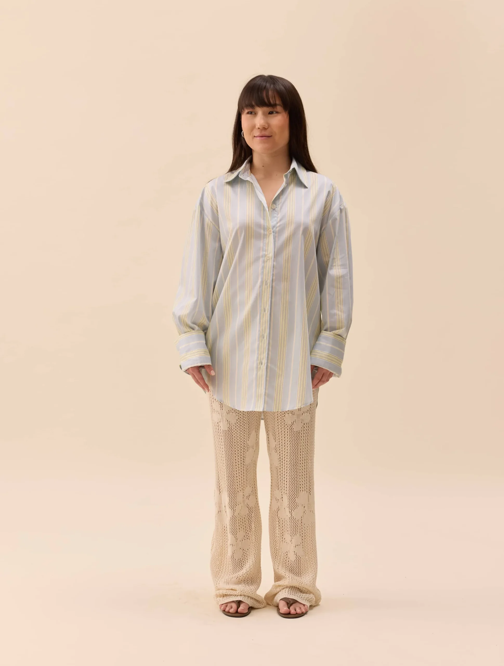 Poplin Classic Shirt Slushy Stripe