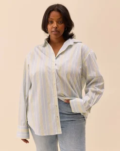 Poplin Classic Shirt Slushy Stripe