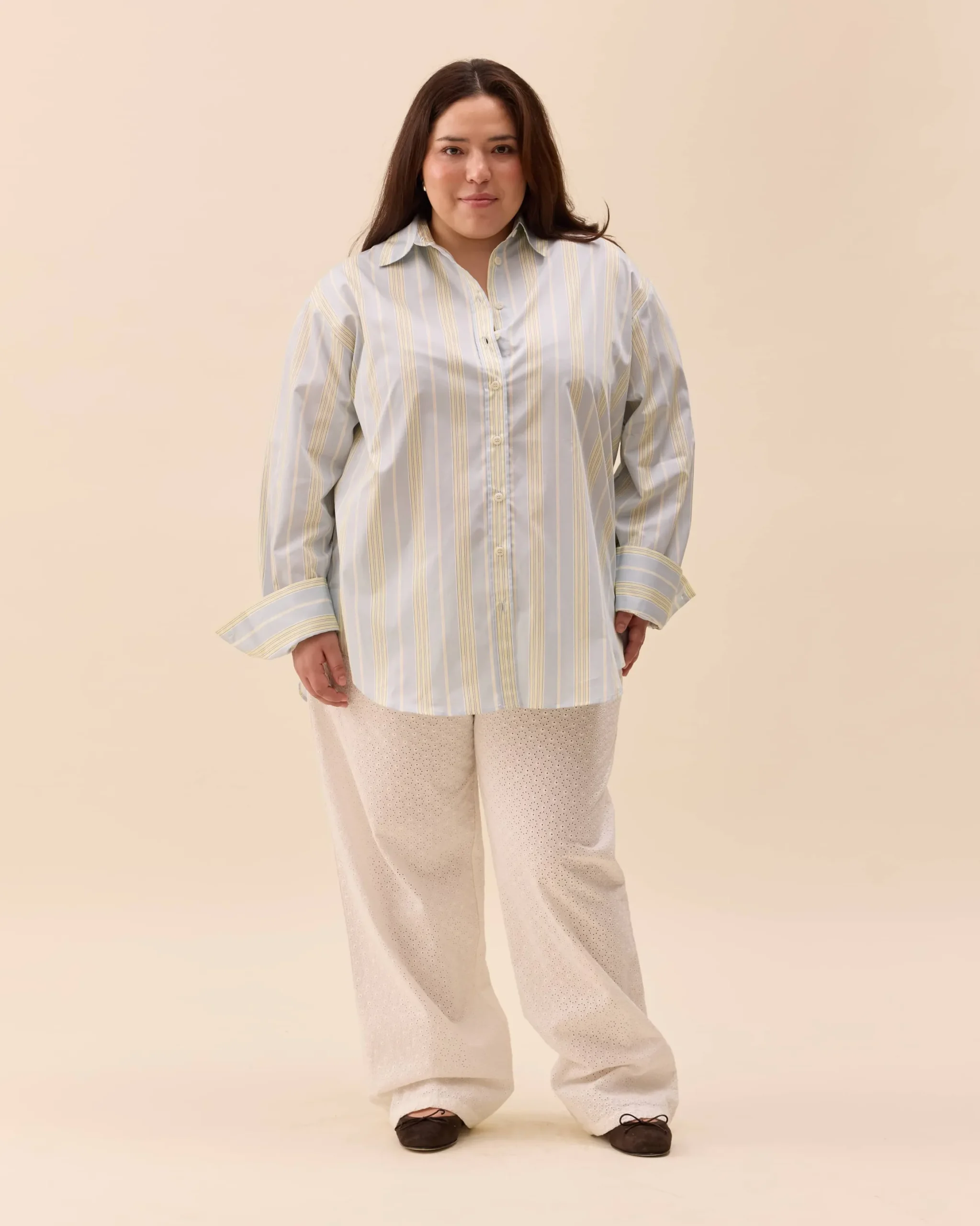 Poplin Classic Shirt Slushy Stripe
