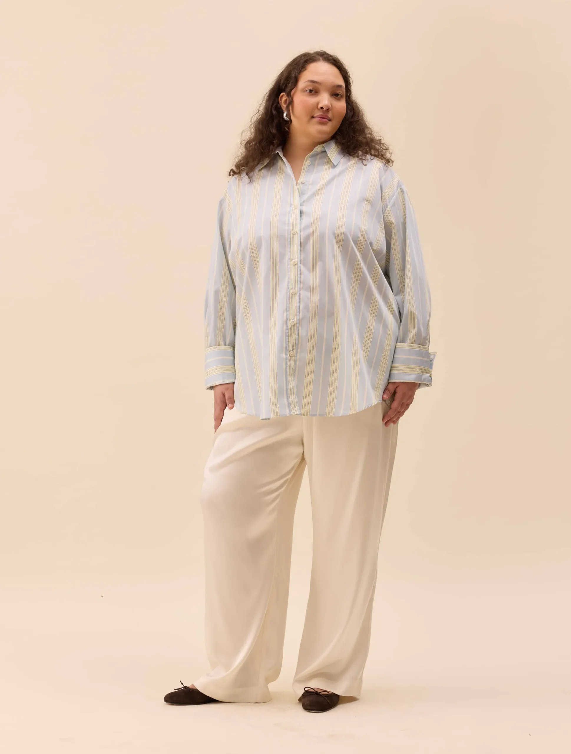 Poplin Classic Shirt Slushy Stripe