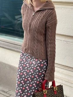 Ready Set Go Cardigan Brown
