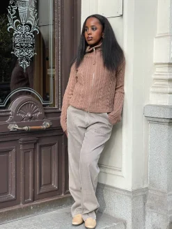 Ready Set Go Cardigan Brown