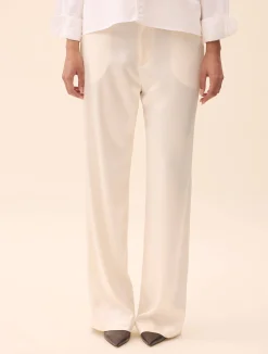 Satin Pants Ivory
