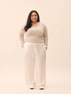 Satin Pants Ivory
