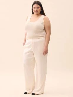 Satin Pants Ivory