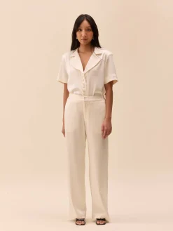 Satin Pants Ivory