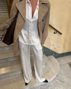 Satin Pants Ivory
