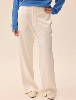 Satin Pants Ivory