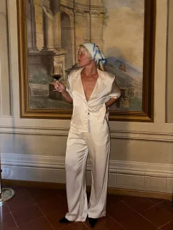 Satin Pants Ivory