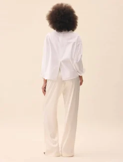 Satin Pants Ivory - Tall