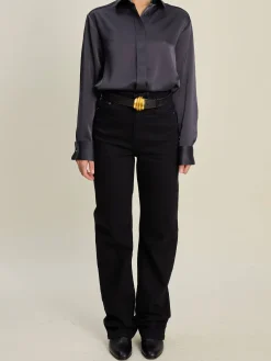 Satin Shirt Anthracite