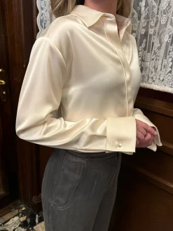 Satin Shirt Ivory