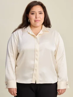Satin Shirt Ivory