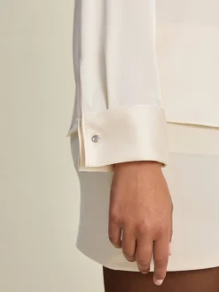 Satin Shirt Ivory