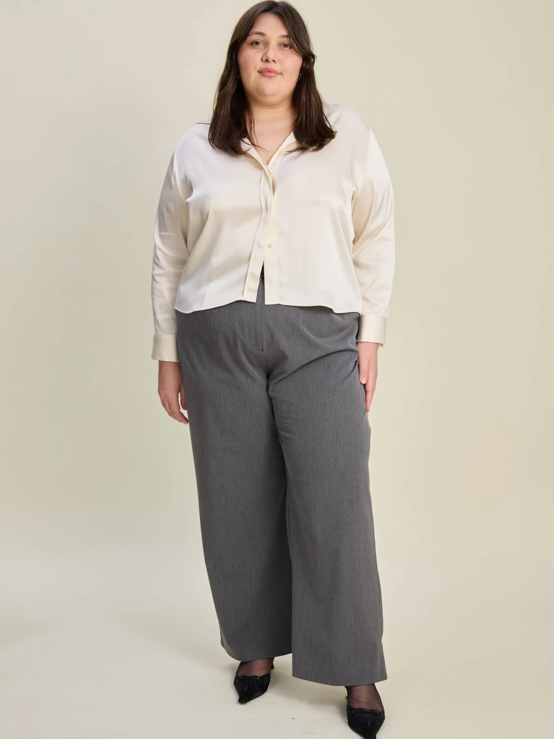 Satin Shirt Ivory