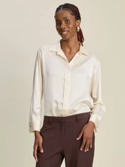 Satin Shirt Ivory