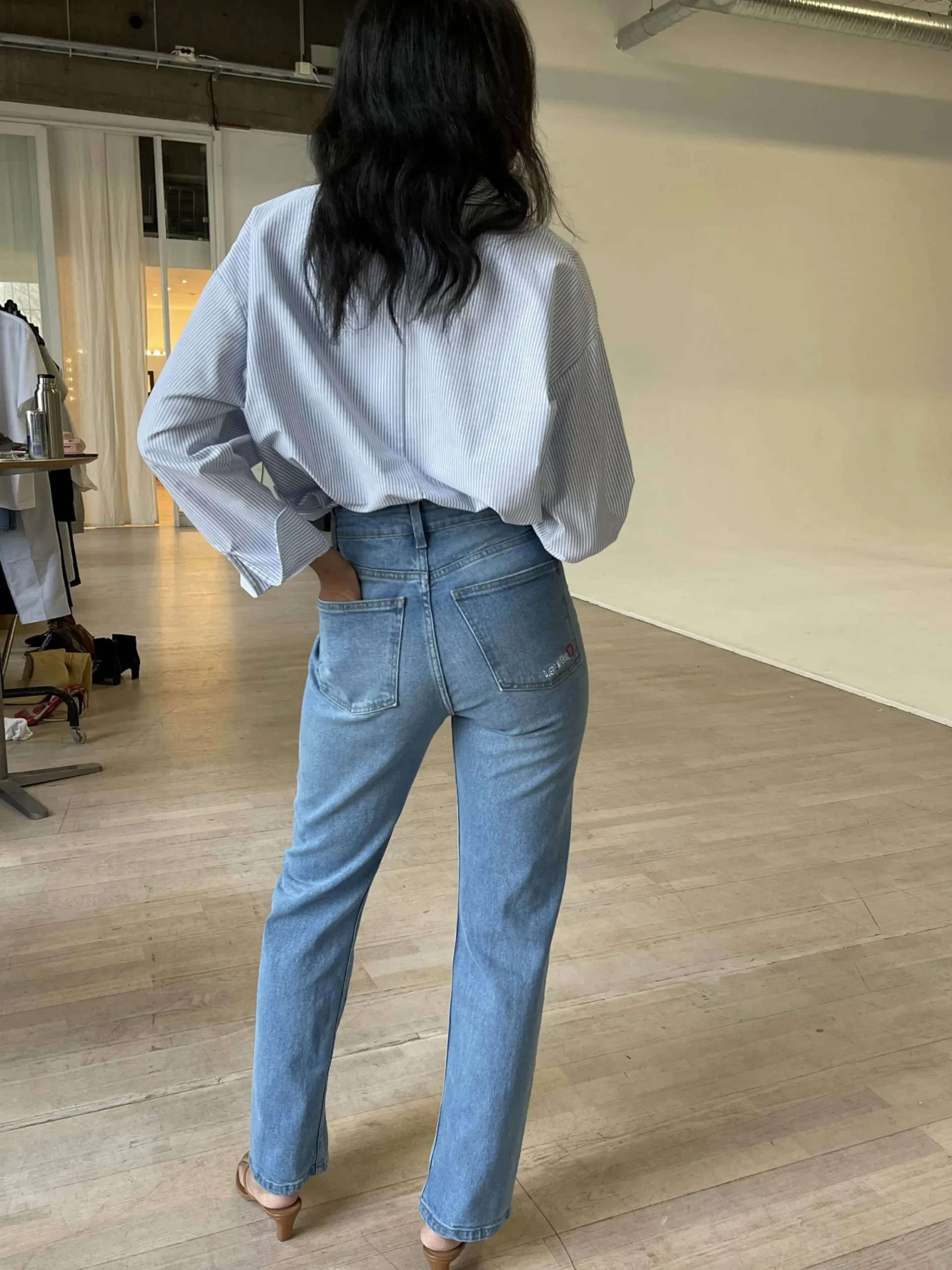 Straight Jeans Mid Blue