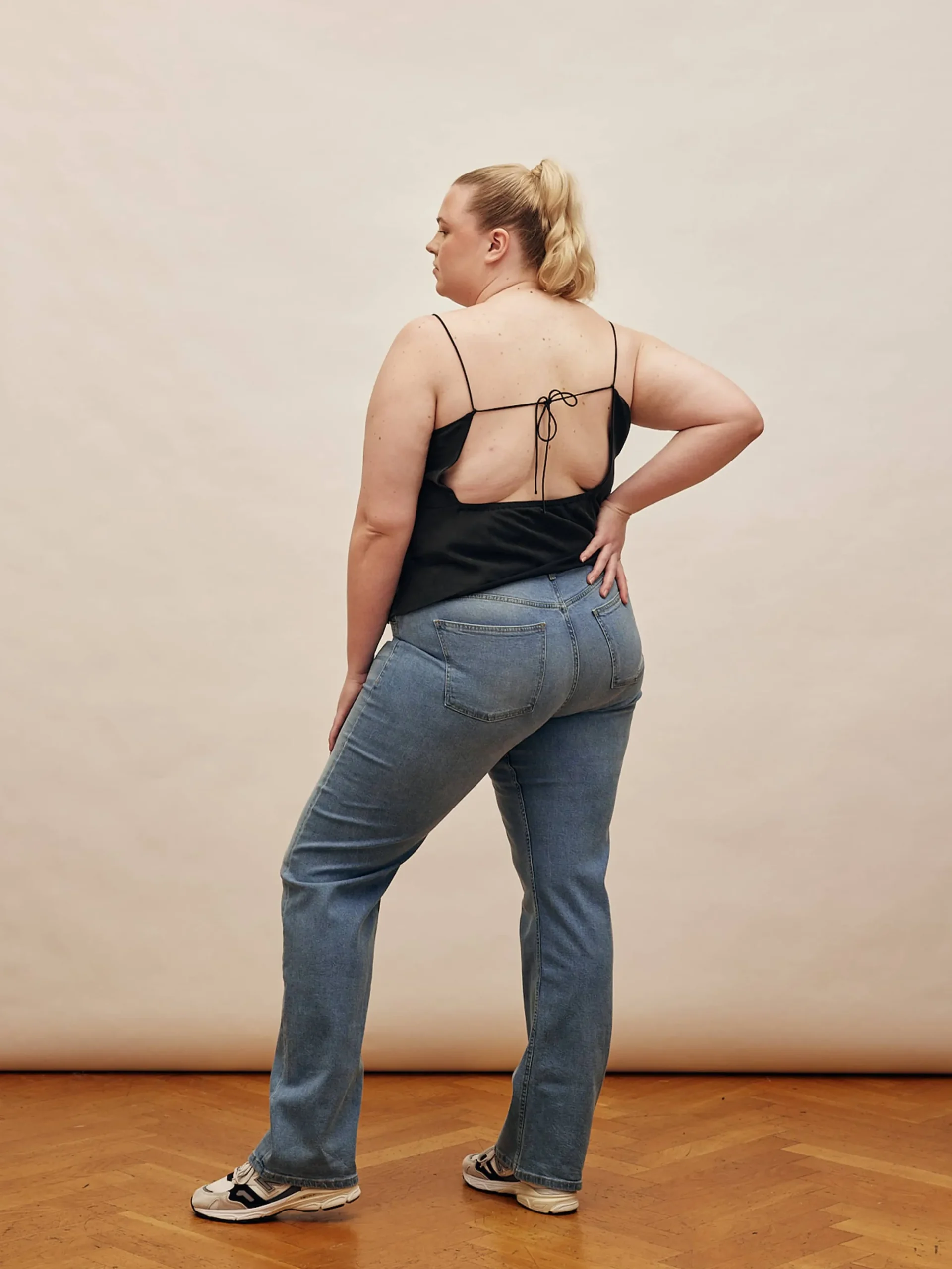 Straight Jeans Mid Blue - Tall