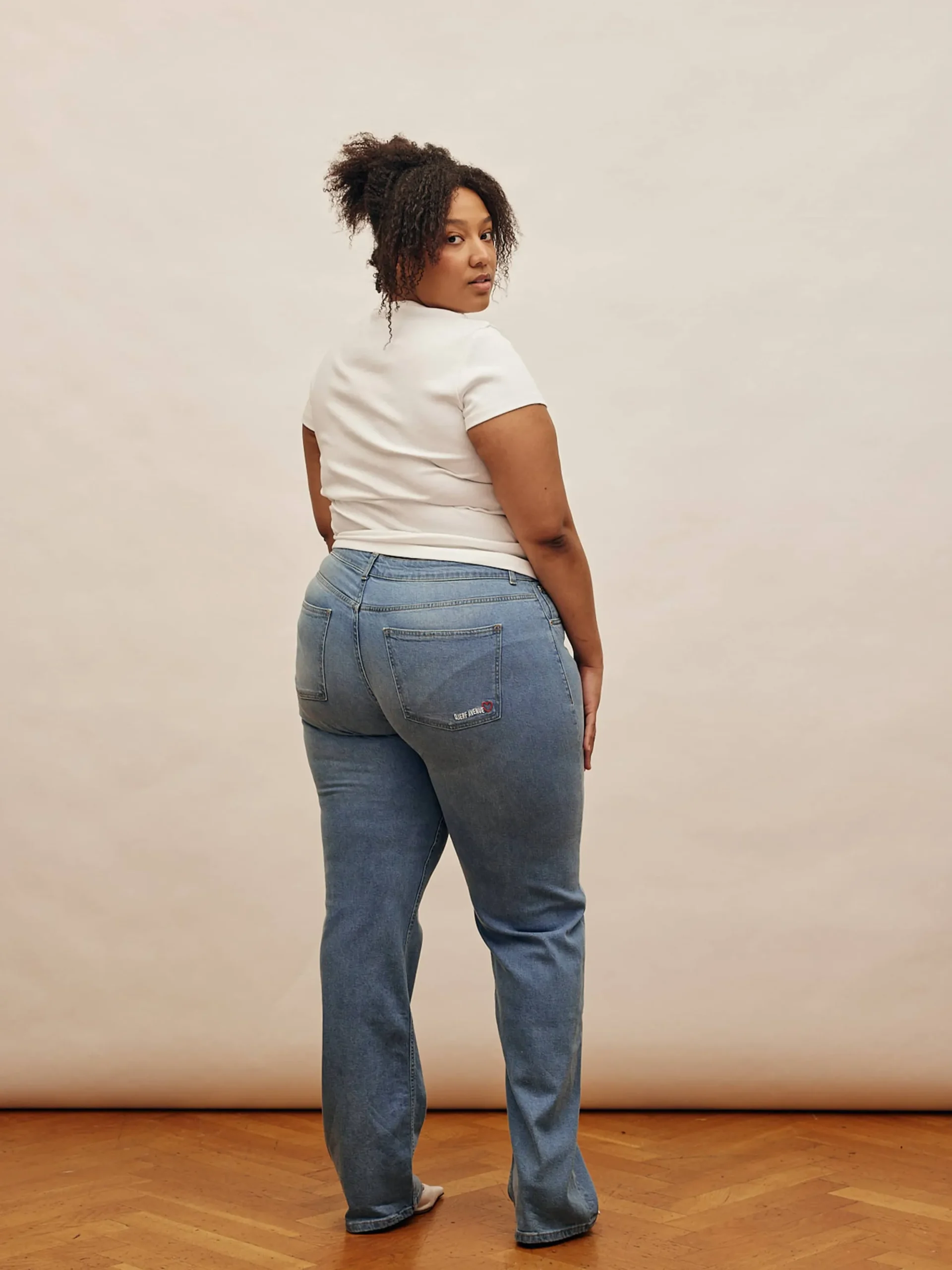 Straight Jeans Mid Blue - Tall