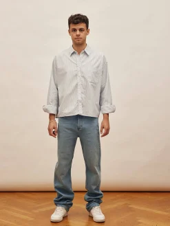 Straight Jeans Mid Blue - Tall