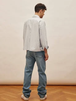 Straight Jeans Mid Blue - Tall