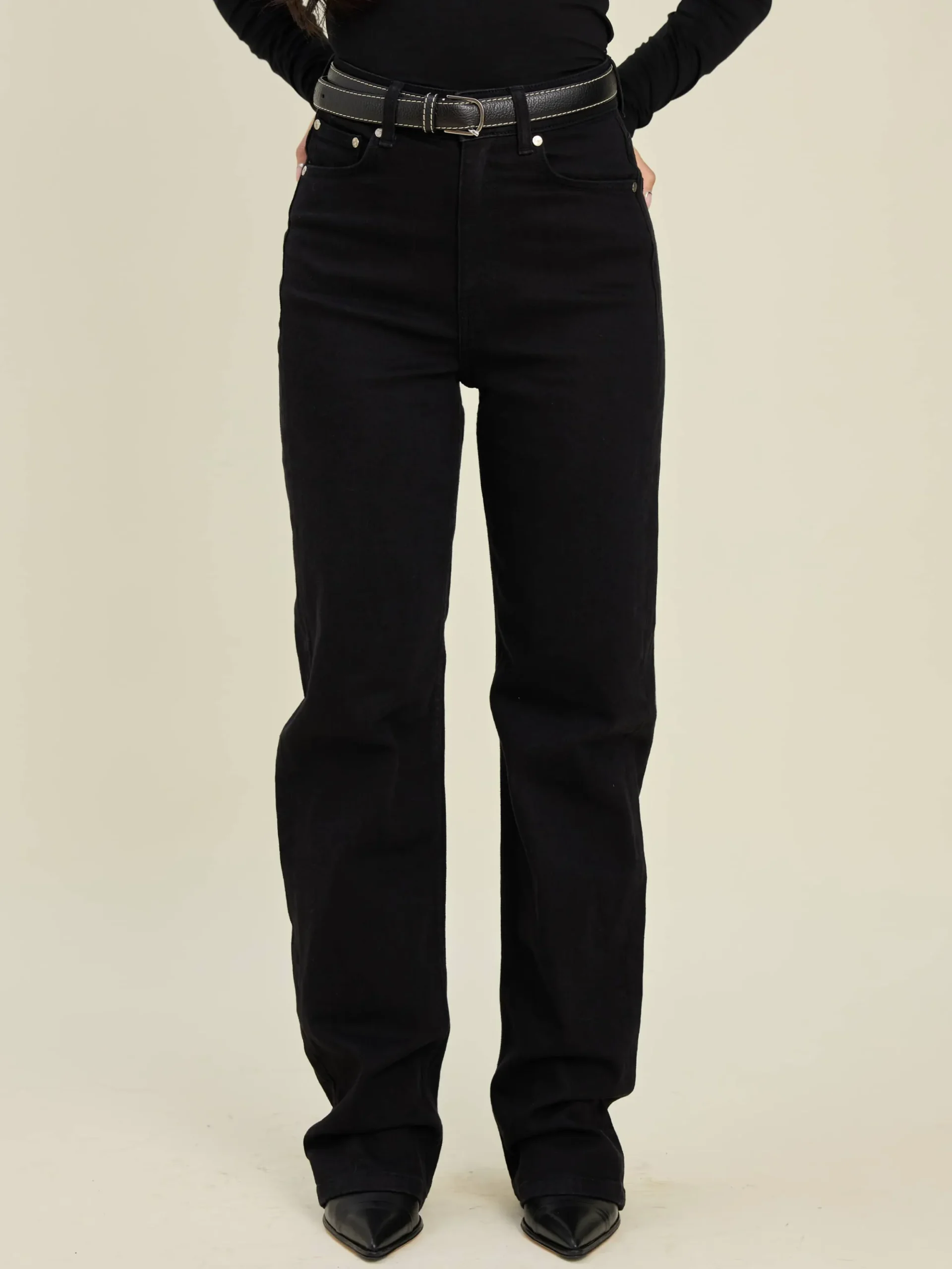 Straight Jeans Midnight Black