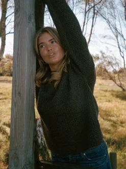 Structured Wool Sweater Dark Chocolate