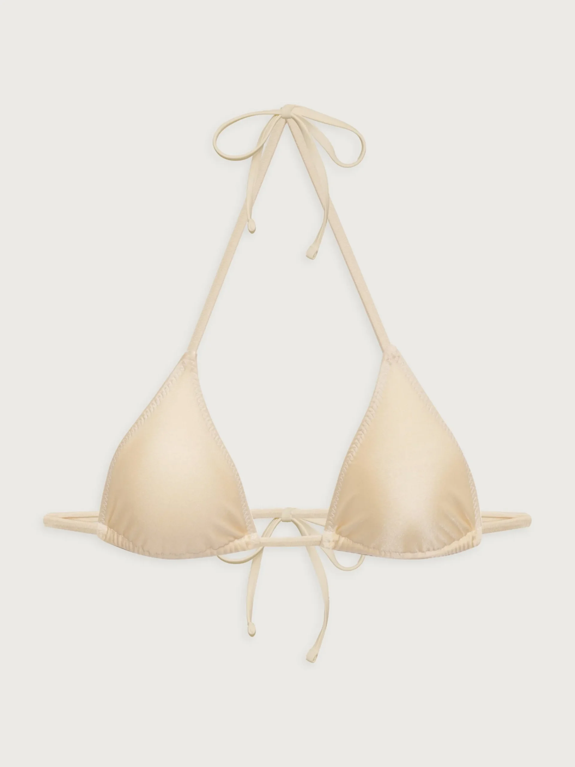 Sunrise Satin Bikini Top Sand Castle