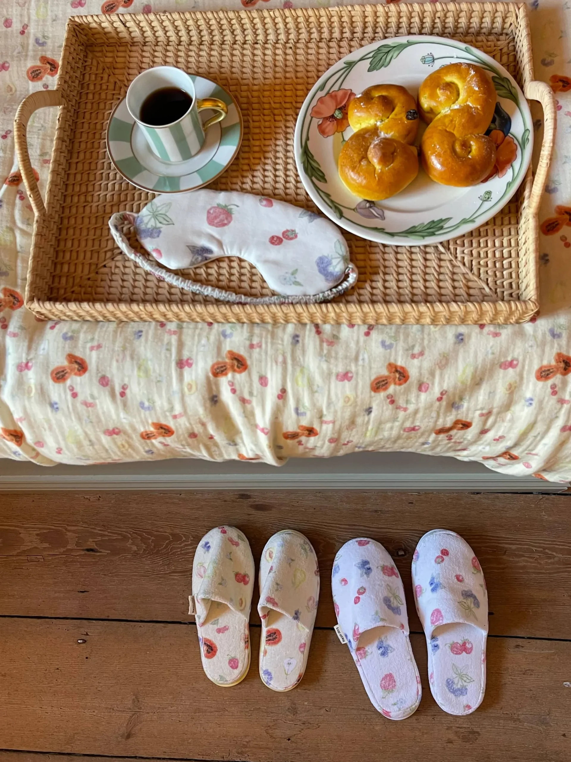 Terry Slippers Summer Berries