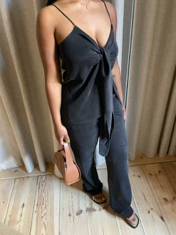 Tie Tank Top Ash