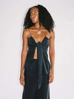 Tie Tank Top Ash