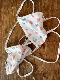 Triangle Bikini Top Summer Berries