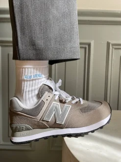 Tube Socks White/Blue