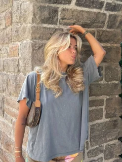 Washed T-shirt Grey