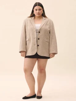 Weekend Blazer Checked Oat
