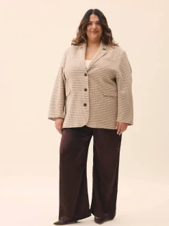 Weekend Blazer Checked Oat
